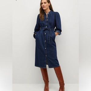 NWT Mango Dress Style Denim Jacket Dress